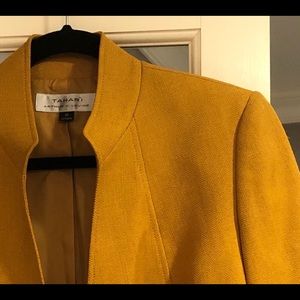 Tahari jacket - yellow mustard color
